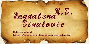 Magdalena Dinulović vizit kartica
